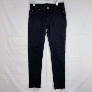 Dear John Black Jeans Raw Hem